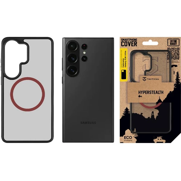 Tactical MagForce Hyperstealth 2.0 kryt Samsung Galaxy S26 Ultra Black/Red - Pouzdra - Obrázek fc2d534a6ae04a86bd60dd4675a771ea