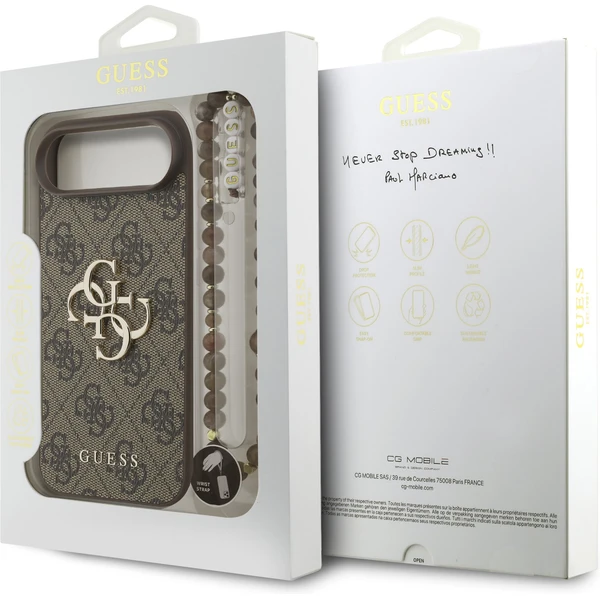Guess PU 4G Metal Logo Strap kryt iPhone Air hnědý - Pouzdra - Obrázek fc34547d21a745179e9c218c37b28431