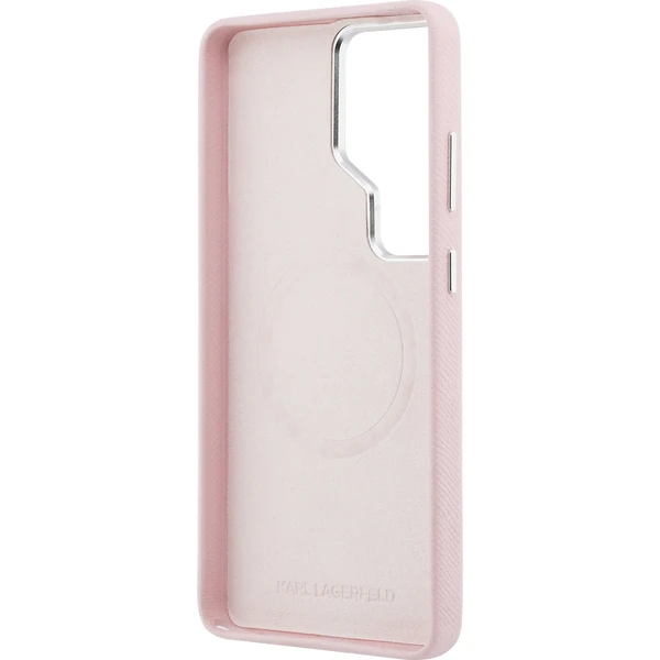 Karl Lagerfeld Grained PU Leather K&CH Heads Magnetic kryt Samsung Galaxy S26 Ultra růžový - Pouzdra - Obrázek fc495d5cb2ce4375a62cd8786766eb17