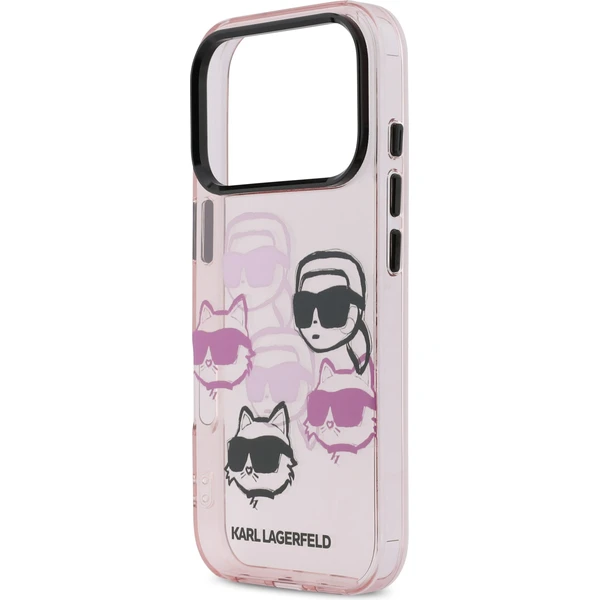Karl Lagerfeld IML Multi K&CH Heads Zadní Kryt pro iPhone 17 Pro růžový - Pouzdra - Obrázek fc7c57d797404ae8b0161701ddf9ef90