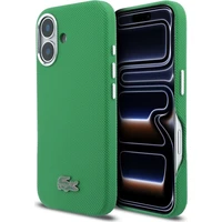 Lacoste PVC Iconic Petit Pique Metal Logo MagSafe kryt iPhone 16 zelený - Pouzdra