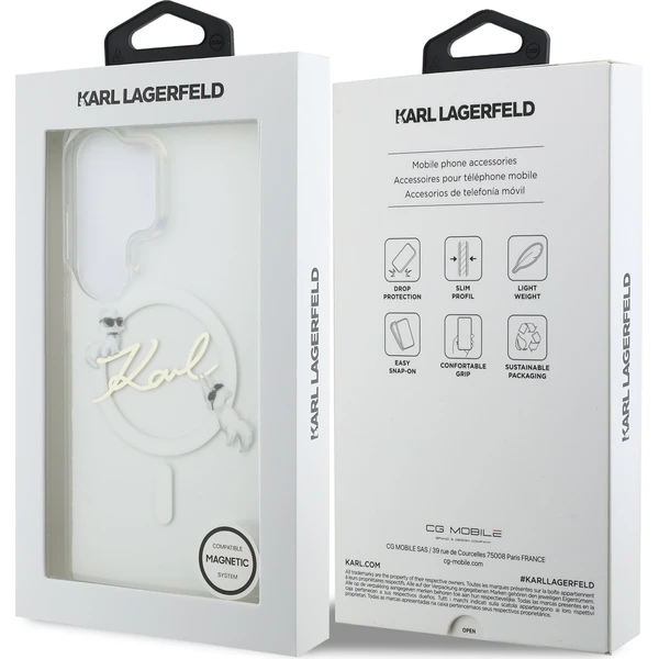 Karl Lagerfeld IML Choupette Karl Script Logo Magnetic kryt Samsung Galaxy S26 Ultra čirý - Pouzdra - Obrázek fcb3aabfec9d40f599b95b23596d952d