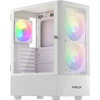 Krux Vako RGB ATX skříň bílá - Počítačové skříně