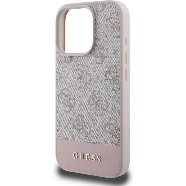 Guess PU 4G Stripe kryt iPhone 16 Pro Max růžový - Pouzdra - Obrázek fceec4cc6acb43bc8443c61fb5652264