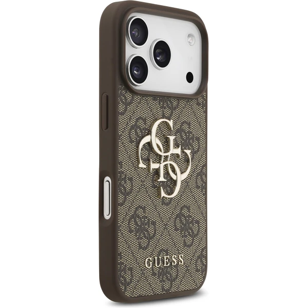 Guess PU 4G Metal Logo Strap kryt iPhone 17 Pro hnědý - Pouzdra - Obrázek fd1f1359a15348e4b0817d357e488398