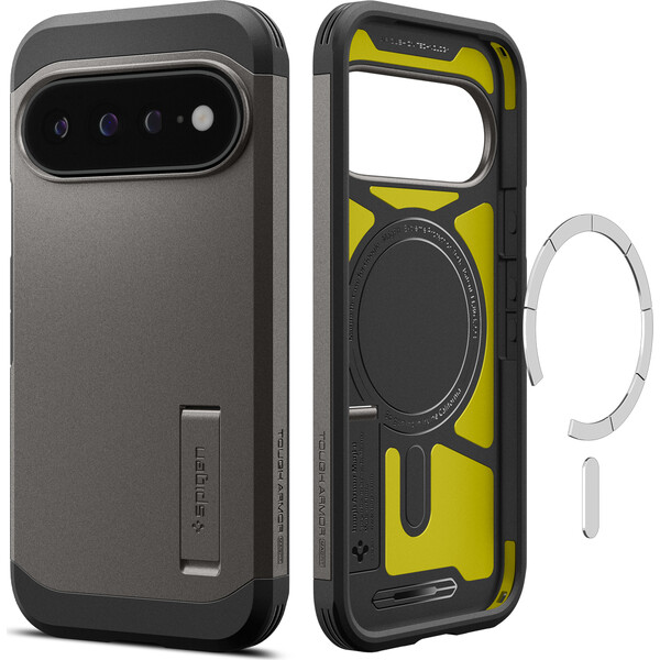 Spigen Tough Armor MagSafe kryt Google Pixel 11 Pro XL gunmetal