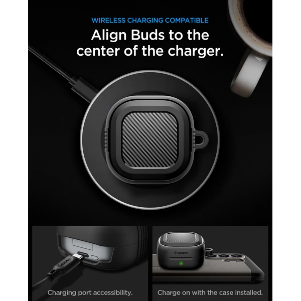 Spigen Rugged Armor pouzdro Samsung Galaxy Buds4 Pro/Buds4, matně černé - Pouzdra - Obrázek fd6cc59db74c4bb58aaa7c3a113415e5