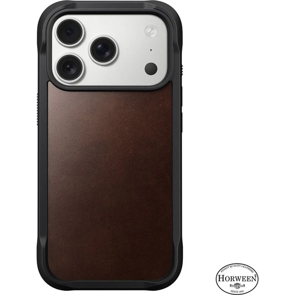Nomad Rugged Leather Case (Horween) MagSafe kožený kryt iPhone 17 Pro Rustic Brown - Pouzdra - Obrázek fdab09c4009542eea4e28c2aa10126f8
