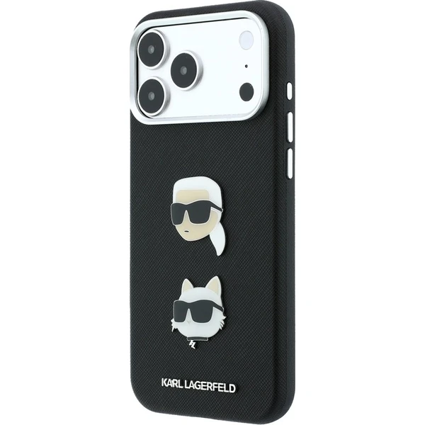 Karl Lagerfeld PU Semi Wrap Saffiano K&CH Heads kryt iPhone 18 Pro Max černý - Pouzdra - Obrázek fdfcb6d5478d4d7bb70137d414818eaf