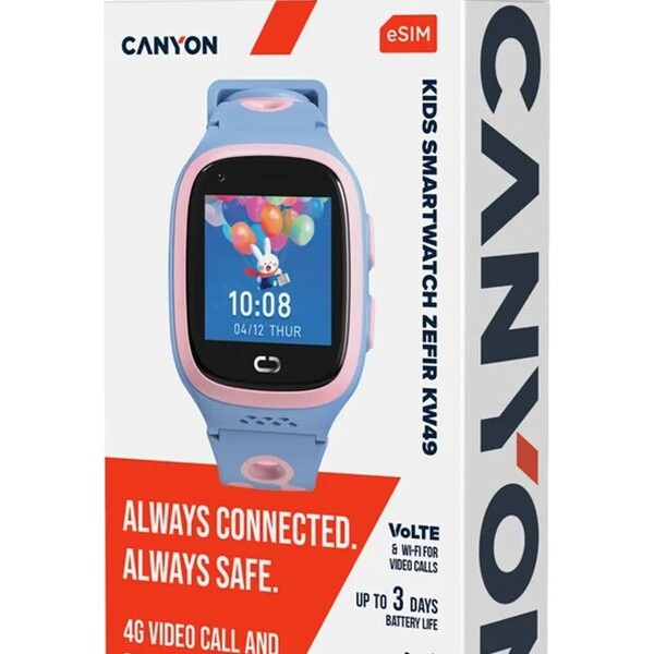 Canyon Kids Watch ZEFIR KW-49 dětské chytré hodinky růžové (Další) - Chytré hodinky - Obrázek fe10fda6105844179f304d766c638ac8