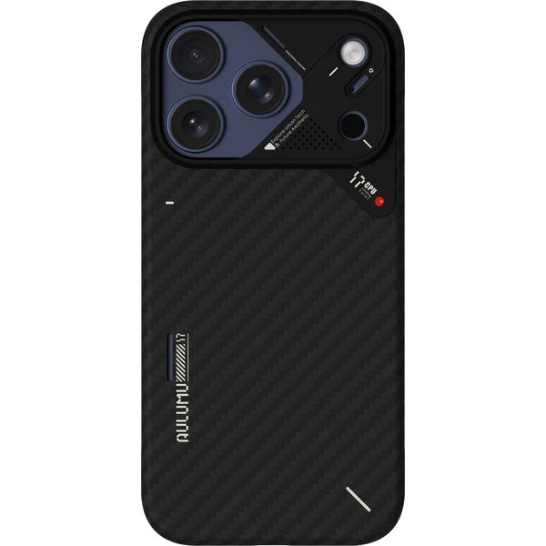 Aulumu A17 Aramid Fiber MagSafe kryt iPhone 17 Pro Black - Pouzdra - Obrázek fe18a7389dfa494ebcf15e8de246fa6b