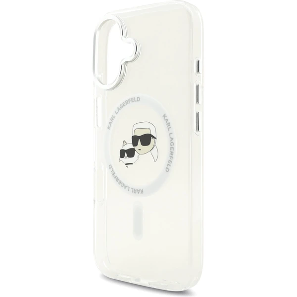 Karl Lagerfeld IML K&CH Heads Metal Frame MagSafe kryt iPhone 17 čirý - Pouzdra - Obrázek fe241e7fe0cf4540a768a492937af5c0
