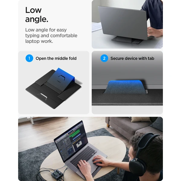Spigen Slim Fold Laptop & Tablet Stand stojánek černý - Stojánky - Obrázek fe755aedf7a54fab94394ccd8f25f7af