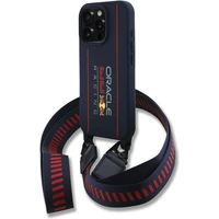 Oracle Red Bull Racing Silicone Vertical Logo MagSafe zadní kryt + Crossbody popruh iPhone 16 Pro mo - Pouzdra