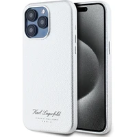 Karl Lagerfeld Grained PU Hotel RSG zadní kryt pro iPhone 15 Pro Max šedý - Pouzdra
