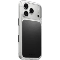 Nomad Clear Leather (Horween) MagSafe kryt iPhone 17 Pro/18 Pro Black - Pouzdra