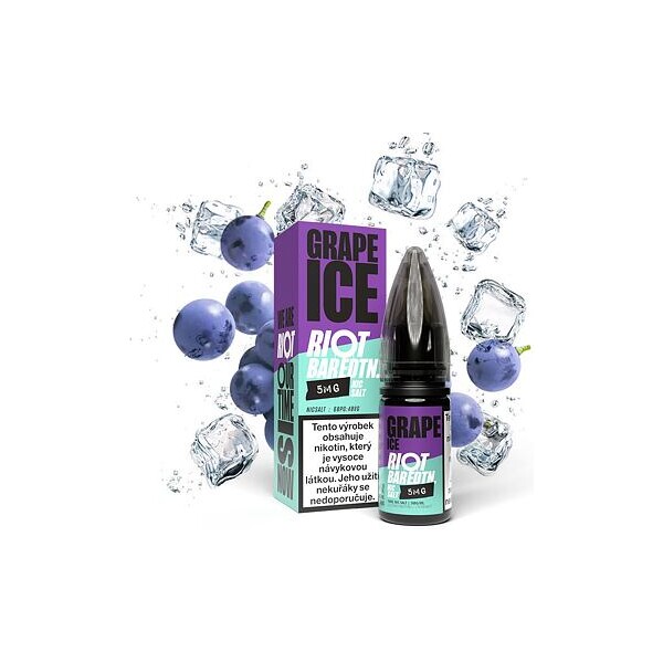 Riot BAR EDTN Salt Ledové hroznové víno 10ml (5mg)