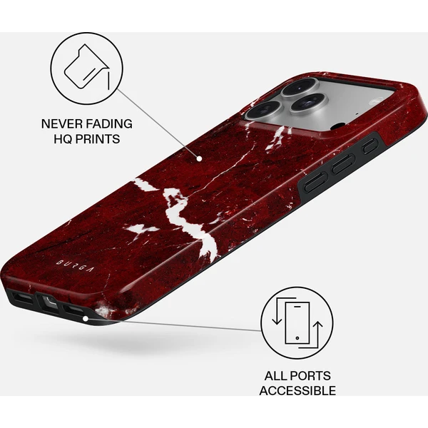 Burga Tough MagSafe kryt iPhone 18 Pro Max Iconic Red Ruby - Pouzdra - Obrázek fe9fe1b82db74946af1b2c8e584dd68f