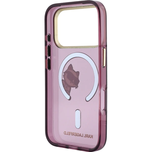 Karl Lagerfeld IML Choupette Peekaboo Magsafe kryt iPhone 18 Pro Max vínový - Pouzdra - Obrázek feb2b7e1d73c4f34b2c070651546e088