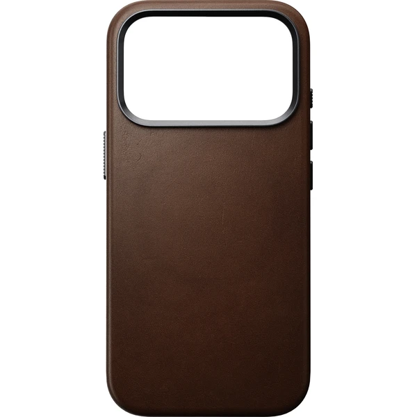 Nomad Traditional Leather MagSafe kožený kryt iPhone 17 Pro/18 Pro Brown - Pouzdra - Obrázek fee6ddca17384acaa719645e470aa412