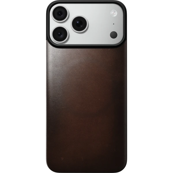 Nomad Magnetic Leather Back (Horween) MagSafe kožený kryt iPhone 17 Pro Max/18 Pro Max Rustic - Pouzdra - Obrázek fef2729054724415afa9eb7828babeb9
