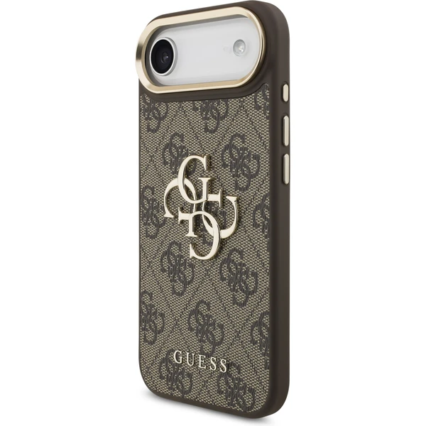 Guess PU Leather 4G Metal Logo Gold Frame kryt iPhone Air hnědý - Pouzdra - Obrázek fef9e8abd69c48559aec32e765d1d73c