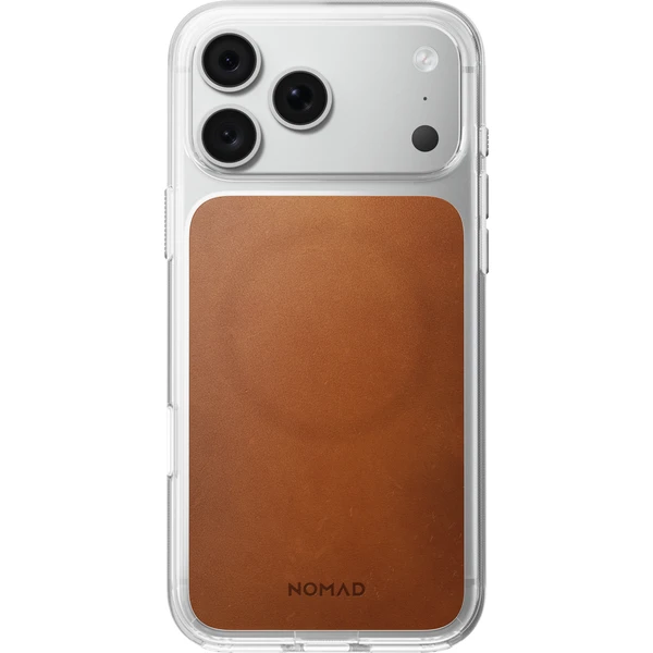 Nomad Clear Leather (Horween) MagSafe kryt iPhone 17 Pro Max/18 Pro Max Saddle - Pouzdra - Obrázek fefa15af8a0f41759345e5834810c11a