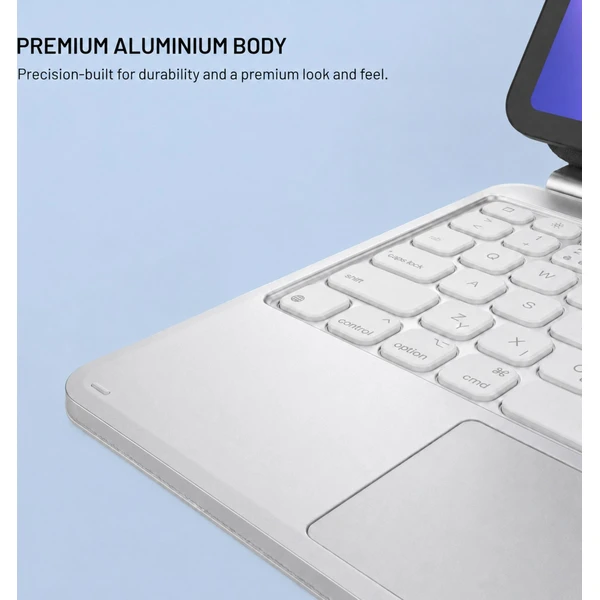 FIXED Typee Alu pouzdro s bezdrátovou klávesnicí iPad Pro 11" (18-22)/iPad Air (20-26), CZ, bílé - Pouzdra s klávesnicí - Obrázek ff0fbd9b492b4007b5fe7cee97c9573f