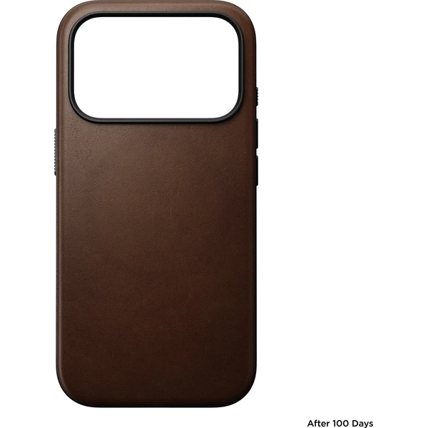 Nomad Modern Leather MagSafe kožený kryt iPhone 18 Pro Brown - Pouzdra - Obrázek ff286aa812a9405983bf2b084fd75cbf