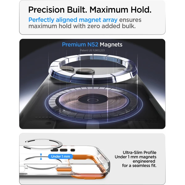 Spigen Ultra Hybrid Optik S MagSafe kryt iPhone 18 Pro/17 Pro clear orange - Pouzdra - Obrázek ff2f5d17ffa44141a3b03f7d493555c2