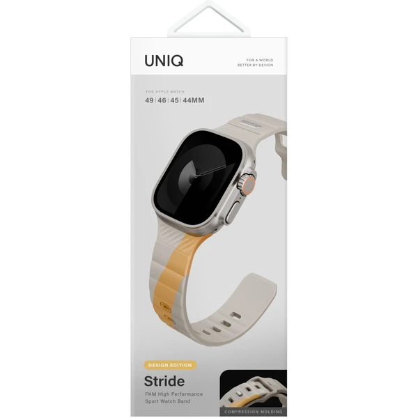 UNIQ Stride DE FKM řemínek pro Apple Watch 49/46/45/44mm béžový/žlutý - Řemínky - Obrázek ff409ea7c9d64a7fab3a88b612b3089a