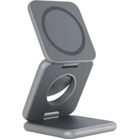 iWant Mag+ Foldable 3v1 bezdrátová MagSafe nabíječka vesmírně šedá - Nabíječky