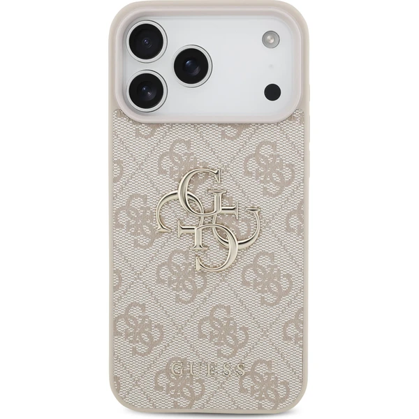 Guess PU 4G Metal Logo kryt iPhone 18 Pro Max růžový - Pouzdra - Obrázek ff808eeaa2be4233b62875d4fbd075c9