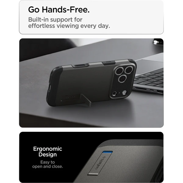 Spigen Tough Armor T MagSafe kryt iPhone 18 Pro Max/17 Pro Max gunmetal - Pouzdra - Obrázek ffb51e2bf47e468287686fd58ac0f33a