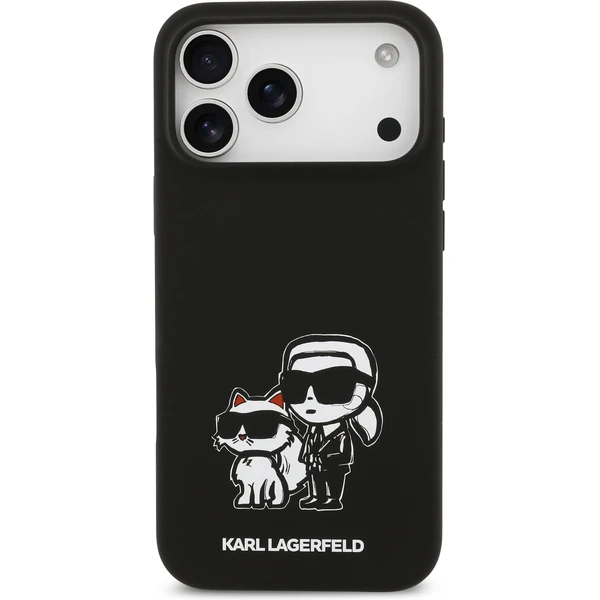Karl Lagerfeld Liquid Silicone K&CH Sketch MagSafe kryt iPhone 17 Pro Max černý - Pouzdra - Obrázek ffbf3781589242519c367e563ce914d2