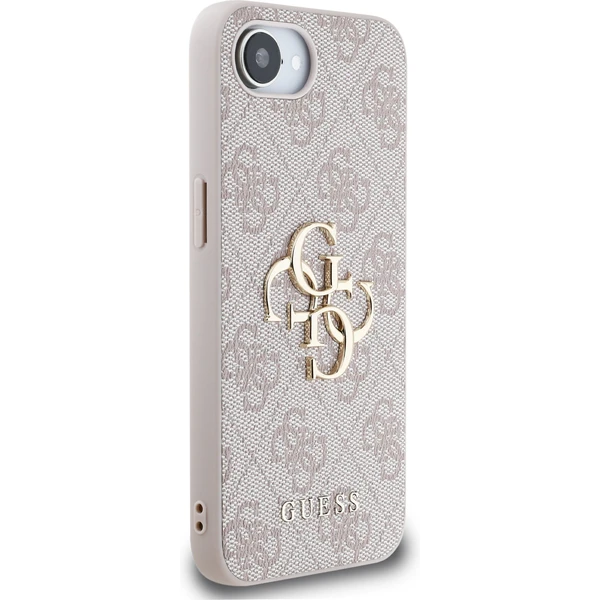 Guess PU 4G Metal Logo kryt iPhone 17e/16e růžový - Pouzdra - Obrázek ffd2a22b65204a55a41ff9e2acc17e48