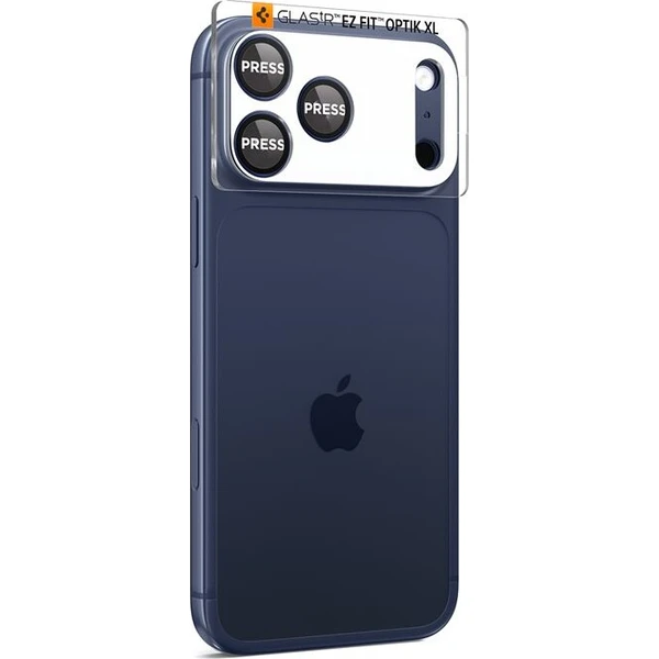 Spigen Glass tR EZ Fit Optik Pro XL sklo na fotoaparát iPhone 17 Pro Max tmavě modré - Ochranné folie a skla - Obrázek ffe2ee0549614ca7afa5de7f5766b301