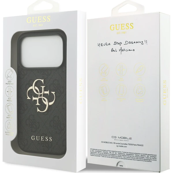 Guess PU 4G Metal Logo kryt iPhone 18 Pro šedý - Pouzdra - Obrázek fffb1a1728fb4b74844ecd912ee5a2ec
